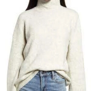 French Connection Cream Cowl Neck Sweater